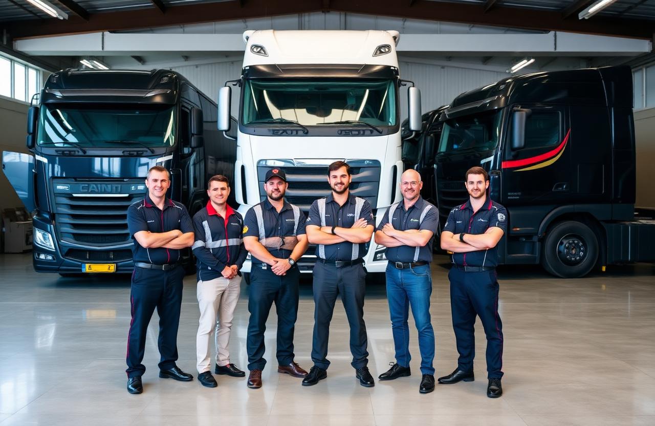 Charlesquiro Co. vehicle transport team